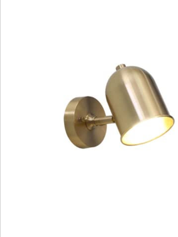 SSNCcNC Wandlampe innen Retro Minimalismus Wandleuchte Einstellbar Schlafzimmer Wandbeleuchtung Golden Flurlampe für Schlafzimmer Wohnzimmer Badezimmer Treppenhaus E27*1 Max 40W