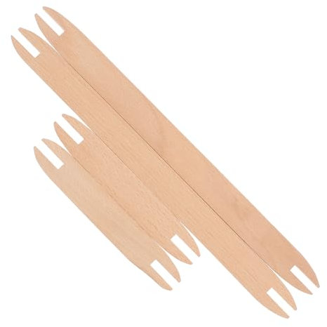 Hohopeti Strickwerkzeug-set 4-teilig Holzschiffchen Webstäbe Zum Nähen Von Wandteppichen