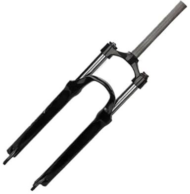 Horquilla Mtb Horquilla delantera for bicicleta de montaña MTB de 26/27,5/29 pulgadas, 100 mm, amortiguación de aire, piezas de control remoto de suspensión Suspension Bicicleta(26 Inch Black)