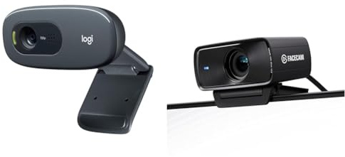 Logitech C270 Webcam HD, & Elgato Facecam MK.2 – Webcam Haut
