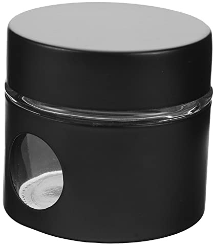 BEBEMOKO Tarro Para Guardar Té y Café Pequeño y Multifunción Recipiente De Acero Inoxidable Ventana Transparente Práctico Para Almacenamiento De Cocina