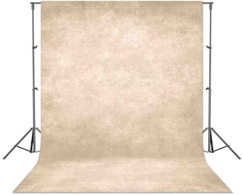 Luminora 5x7ft Fabric Beige Abstract Thick Photography Backdrop