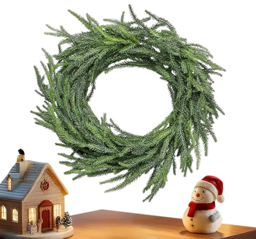 Weihnachtsgirlande, 180 cm, dekorativer künstlicher grüner Kiefernkranz mit 1,8 m Länge, PVC-Kiefergirlande, für Kaminsims, Kamin, Haustür, Veranda, Tischeingang, Wohnzimmer, Baum, Grün