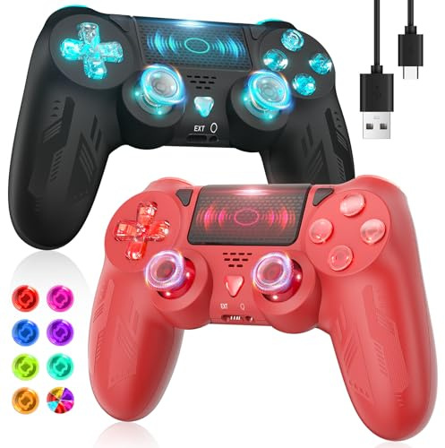 FOIRCEADAL Wireless Controller for PS4 Audio Built, Adaptive Gaming And Gyro/Wake-up function