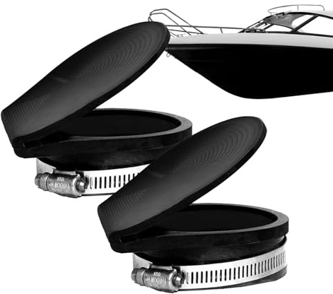 Genérico Avgasskydd | 2 ventilationsskydd för marina avgaser | 10,8 x 9,3 x 3,4 cm luftintagsfläkt för: kryssare, motorbåt, yacht, brygga och parkering