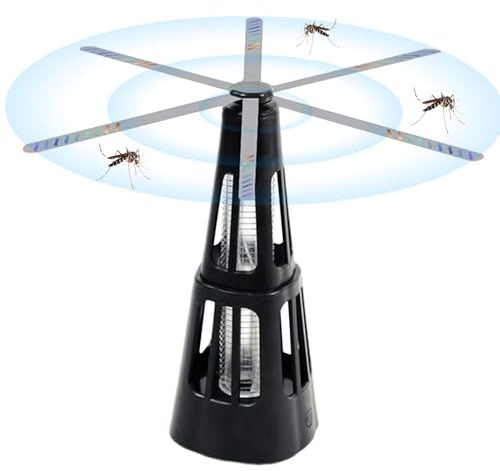 Ventiladores de mosca para mesas al aire libre, ventilador automático alimentado por USB, matamoscas recargable para interiores, dormitorio, hogar, cocina, escritorio, gabinete, mostrador, oficina