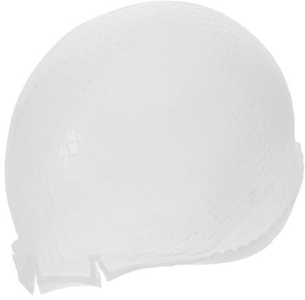 Cabilock Silikon Haarfärbehaube mit Kreuzloch Wiederverwendbar Hautfreundlich Transparent für Salon und Zuhause zum Haarefärben und Strähnchen Setzen
