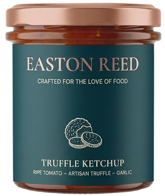 Easton Reed Truffle Ketchup, Ketchup al Tartufo, Salsa Gourmet, Dip per patatine, burger, bistecche e verdure, barbecue e grigliate, Ketchupcon vero olio al tartufo, Contorno gourmet, 280ml