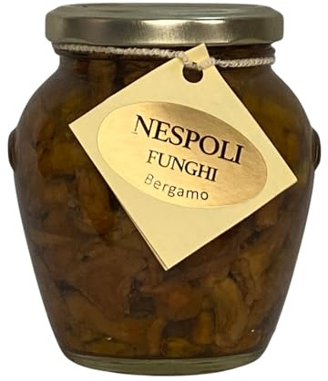 Girolles à l’huile d’olive 290 g – Cantharellus cibarius – élaboration artisanale – antipasti gourmet – nespoli funghi