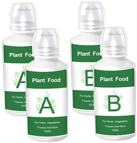 Concime per piante idroponico da 2 confezioni, formula nutriente AB per la crescita nel tuo giardino acquatico indoor, nutrimento ideale per piante da interno per verdure ed erbe aromatiche