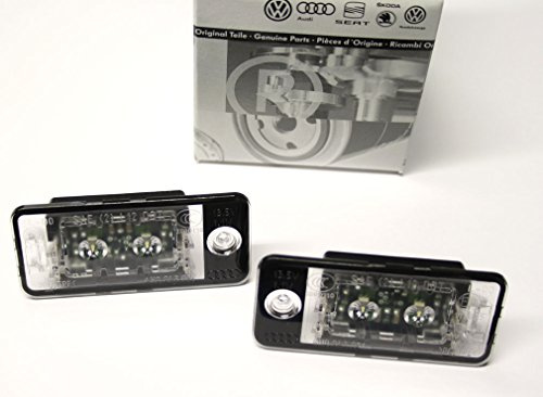 Original Volkswagen VW Ersatzteile Audi LED Kennzeichenleuchten SET (A3 A4 A6 A8)
