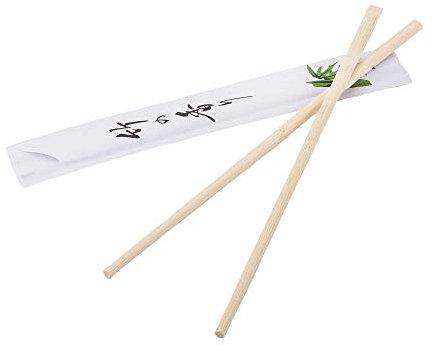 [ 100 Paar ] Einmal Essstäbchen aus Bambus 21cm einzeln verpackt Einweg Essstäbchen