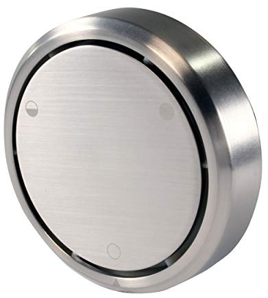 Westbrass D493CH-07 Patented Deep Soak Closing No-Hole Overflow Cover for Full and Partial Overflow Closure, Satin Nickel