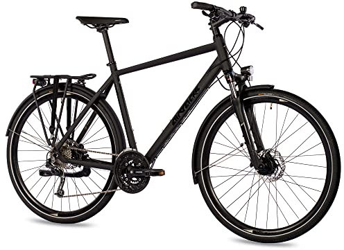Airtracks Herren Trekking Fahrrad 28 Zoll Trekkingbike TR.2855 Trekkingrad City Bike Shimano Deore 27 Gang M592 Kettenschaltung Nabendynamo Herren - 52cm Körpergröße 165-175cm