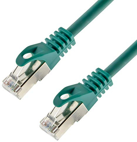 Netzwerkkabel S/FTP PIMF Cat. 7 20 Meter grün Patchkabel Gigabit Ethernet LAN DSL CAT7 Kabel