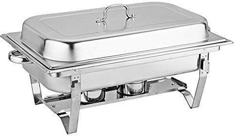Samnuerly Chafing Dish Professional Set Calentador de Alimentos de Acero Inoxidable Calentador para Catering, Buffet y Party Chafing Dishes