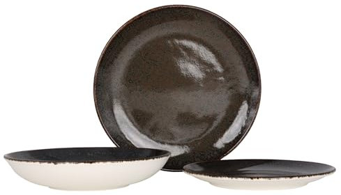 Bonna Geschirrset - Ore Tierra - 18 teilig - 6 Personen - Porzellan