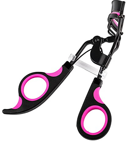 Halatua Piegaciglia Piegaciglia Professionale Lunga Durata, Piegaciglia in Acciaio Inossidabile, Forte, Compatto E Resistente, Nero Viola