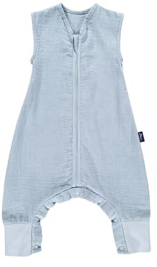 Alvi Sleep-Overall Light ideal für den Sommer, 0,5 TOG, Kurzarm, leicht, mit Reißverschluss Sky Way - Blau