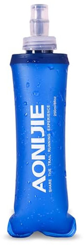 TRIWONDER Gourde Souple Pliable Flasque Running Bouteille d'eau Poche Hydratation Réservoir d'Eau Flacon pour Sport Utilisation en Extérieur (250 ml - 1 Pièce)