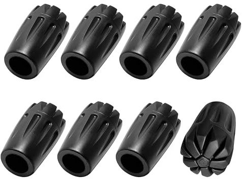 SEABABOO Walking Stöcke Gummipuffer 8Pcs Walking Pads Gummipuffer für Wanderstöcke Walkingstock Gehstöcke