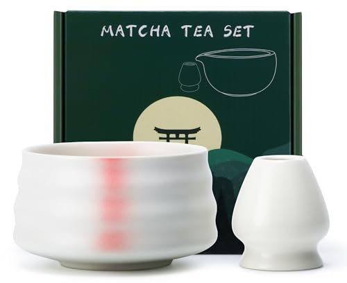 DiDiBirDi Japanese Matcha Bowl Set Matcha Tea Set Whisk Stand Traditional Ceramic Bowl