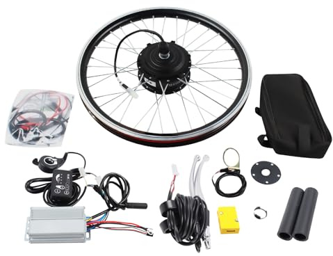 YNAADYH 20 Zoll 36V 250W E-Bike Umbau Kit, LED elektrisches Fahrrad Vorderrad Motor Nabe, E-Bike Umbau Kit Vorderrad Fahrrad Zyklus Nabe Rad Leistungsstarker Motor