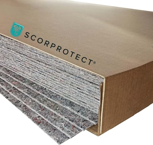 20 x Scorprotect® Robuste Vliesfaserplatte 1,0 m x 0,8 m Schutz-Platte Abdeckplatte 1100 g/m²