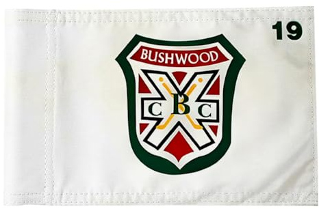 2BUT Golf Pin Flag, Bushwood Country Club, Green, 8x6, Fade Resistant, Nylon, Suitable for Indoor/Outdoor