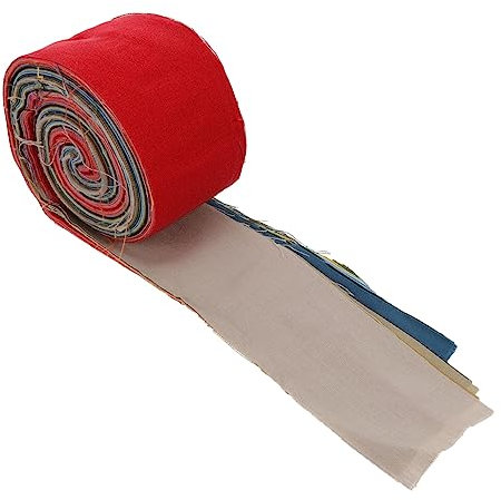 KONTONTY 26stücke Teiliges Aus Bunten Leinenstoffstreifen Für Patchwork Und -projekte Für Quilting Dekorationen Kostüme Und Mehr