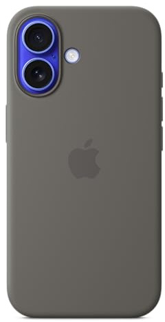Apple Coque en Silicone avec MagSafe pour iPhone 16 - Gris minéral ​​​​​​​