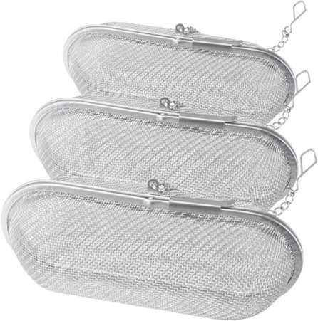 PRETYZOOM 3pcs Stainless Steel Tea Ball Filters Fine Mesh Tea Strainer Drip Trays