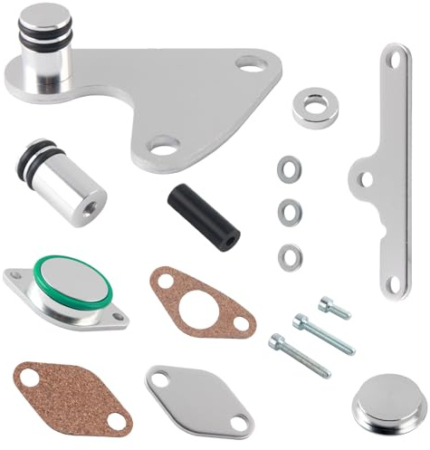 Hugwish Kit valvola EGR per motori diesel N47 N47S 2.0, rimozione guarnizione refrigerante EGR compatibile con E81, E87, E88, E82, E90, E91, E92, E93 (inkl. LCI), E60, E61 LCI, X1 E84 e X3 E83 LCI