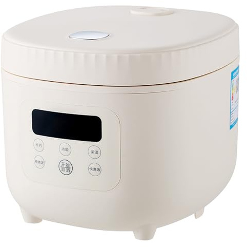 Cuiseur à Riz 8 en 1 avec Panier Vapeur, cuiseur à Riz 3 L à Commande Micro-Informatique pour Usage Domestique, avec Chauffage Uniforme à 360° et Fonction de minuterie programmable sur 24 Heures