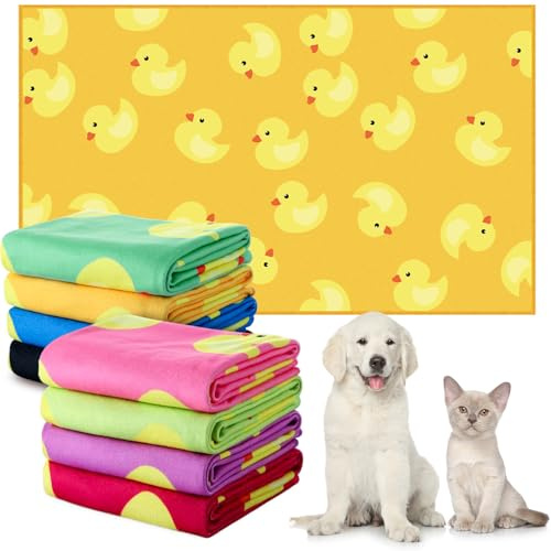 Mindsoft 8 Pcs Dog Towels for Drying Dogs Absorbent Microfiber Pet Grooming Towel for Dogs Cats Pets 40 x 24 Inch Pet Bath Bathing Supplies