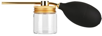 Kieselgur Pulverzerstäuber, Garten Staubstreuer Applikator Pflanzensprüher mit Abnehmbare Behälter Sprühflasche Garten Pulverstreuer für Garten (A)