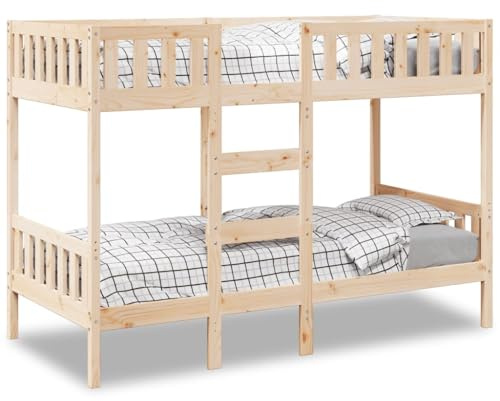 Frdhee Schlafsofa Futonbett, Etagenbett 80x200 cm Massivholz Kiefer für Schlafzimmer Gästezimmer