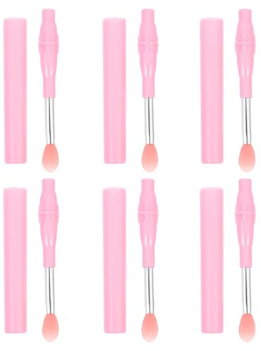 VALICLUD 6 Stück Teiliges Silikon Lippenpinsel mit Kappe Tragbarer Lipstick Applikator für Lipgloss und Lippenbalsam Kompakt und Wiederverwendbar für Reise und Tägliche Make up Anwendung
