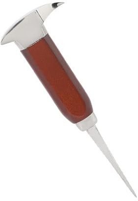 Aolidsive 6,7-Zoll-Edelstahl-Eispickel, Eiskegel, Eiswürfel mit Holzgriff für Küchenbars, Cocktails, Zerkleinern, Brechen