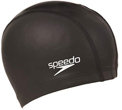Speedo Unisex Erwachsene Ultra Pace Badekappe | 3-Panel-Design Trainingshilfen, Schwarz, Einheitsgröße