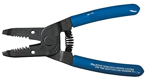 Klein Tools 1011M Wire Stripper, 0 V, Blue/Black, 0.15-4.0 cm/155 mm