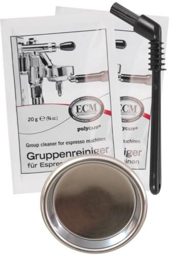 Spar Set 1x ECM Reinigungspinsel,1x ECM Gruppenreiniger (10x20g) u. 1x BlindSieb
