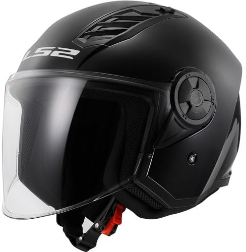 LS2, Jet-Motorradhelm Airflow SOLID Matt Black, XXL