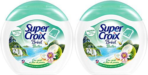 Super Cruz lavandería líquido en doses Brasil 20 Cápsulas/20 lavados) – Lote de 2