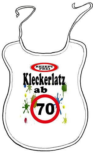 Kleckerlatz Scherz-Latz für Erwachsene ab 70 Baby-Lätzchen