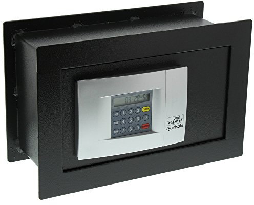 BURG-WÄCHTER Wandtresor mit elektronischem Zahlenschloss, zum Einmauern, 4,5 l, 9,4 kg, Point-Safe PW 2 E, Schwarz