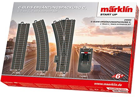Märklin Start up 24900 - C-Gleis Ergänzungspackung C1, Modelleisenbahn Spur H0