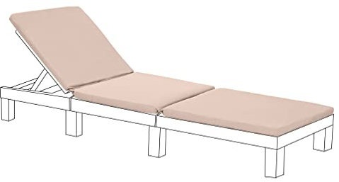 Gardenista Almohada de repuesto para tumbona de jardín | Cojín para tumbona Allibert Keter Daytona | Cojín resistente al agua para tumbona reclinable al aire libre | Cojín para cama de sol de patio