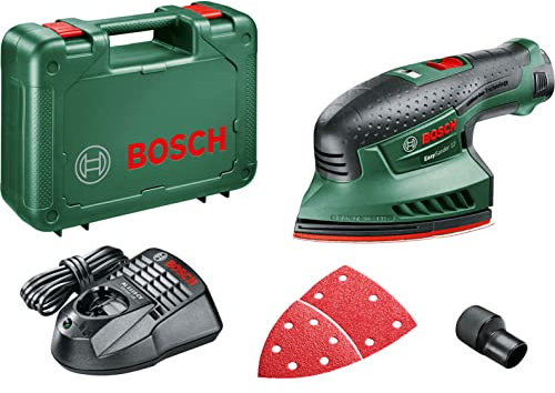 Bosch Cordless Multi-Sander EasySander 12 (1 battery, 12 Volt System, 3x sanding plates, in carrying case)