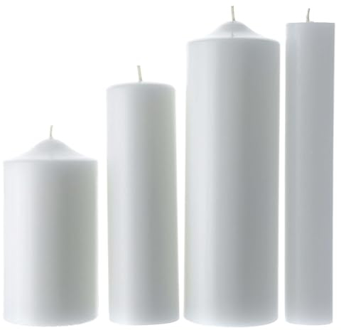 Holyart Altar- und Osterkerzen, Dauerkerzen: Altarkerzen (Vorratspackung), 40 x 250 mm (1.57 x 9.85 in)